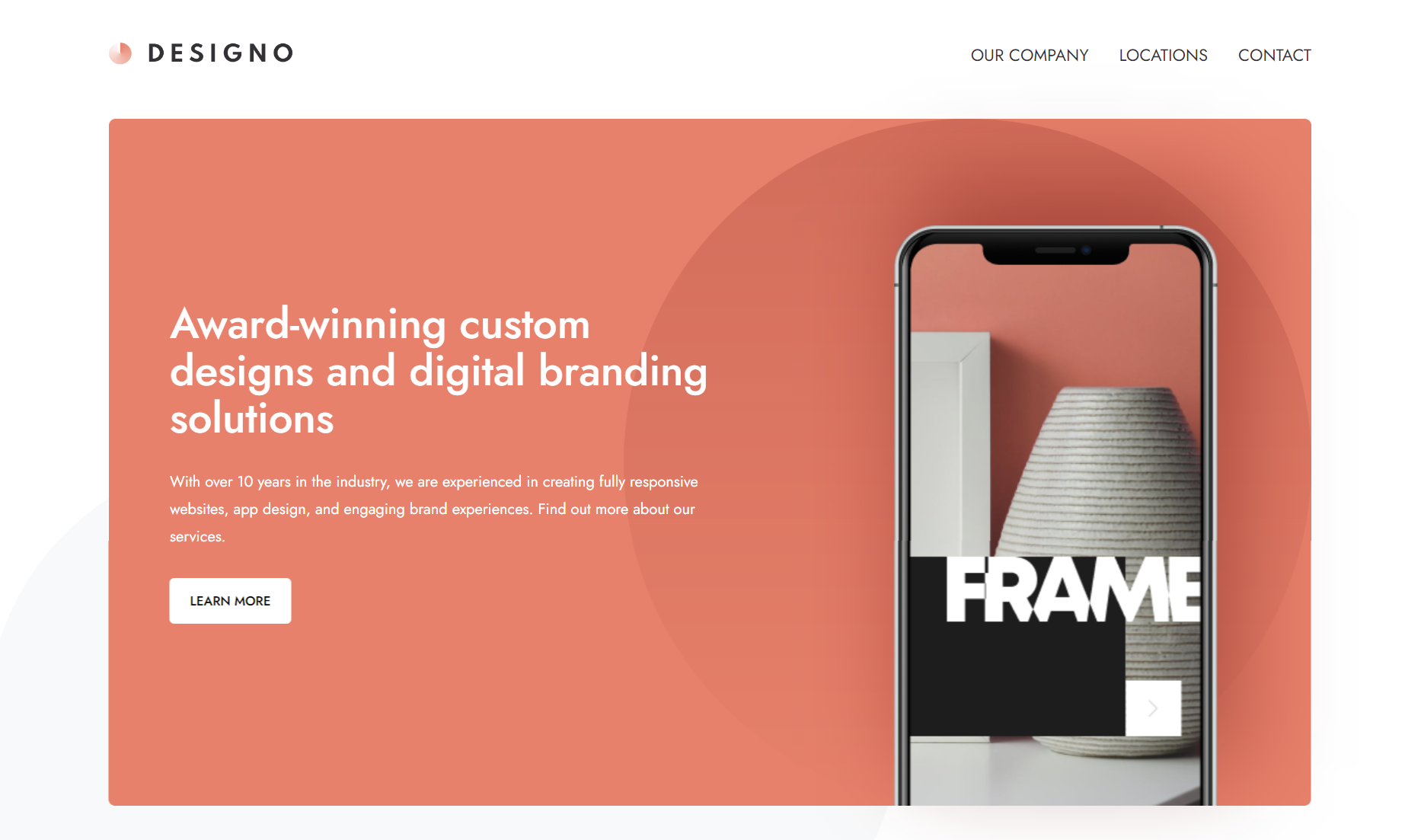 Designo Multipage website